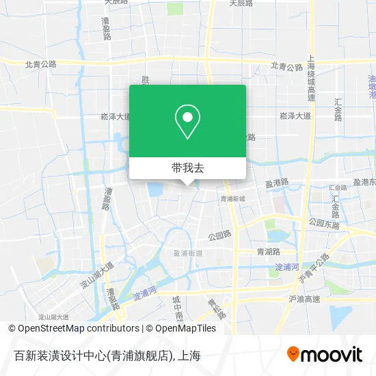 百新装潢设计中心(青浦旗舰店)地图
