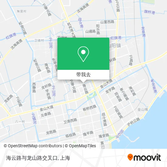 海云路与龙山路交叉口地图