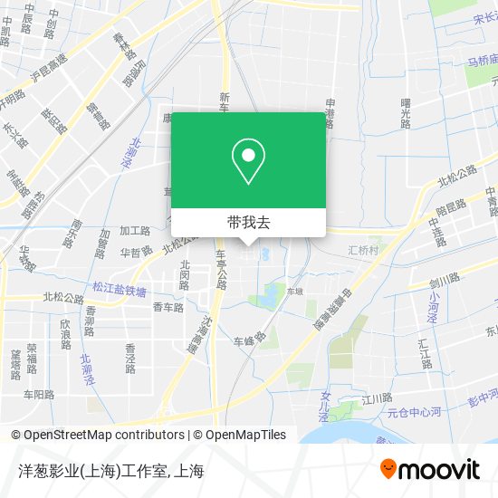 洋葱影业(上海)工作室地图
