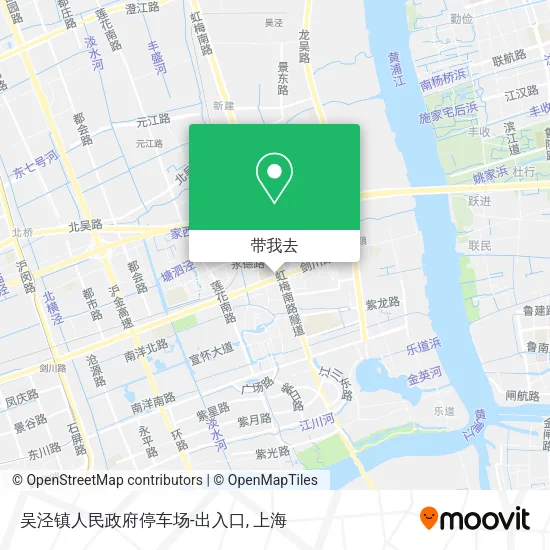 吴泾镇人民政府停车场-出入口地图