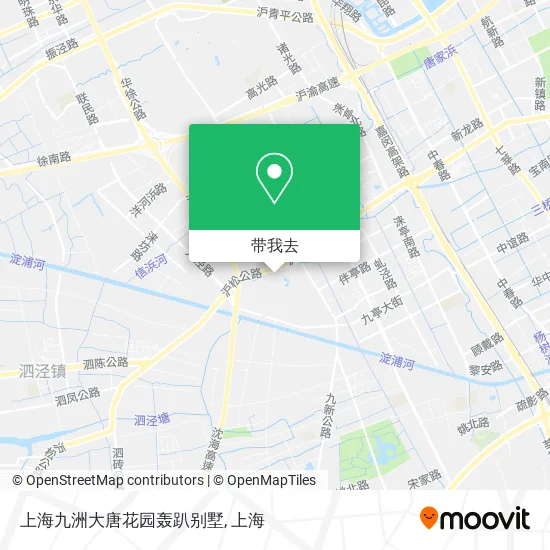 上海九洲大唐花园轰趴别墅地图