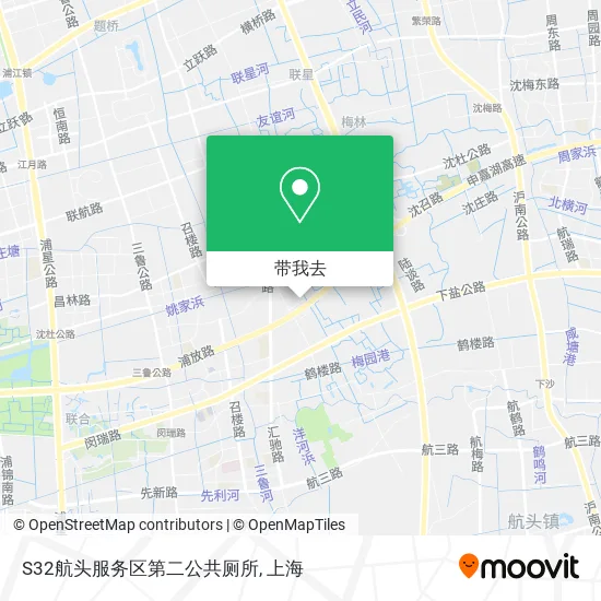 S32航头服务区第二公共厕所地图