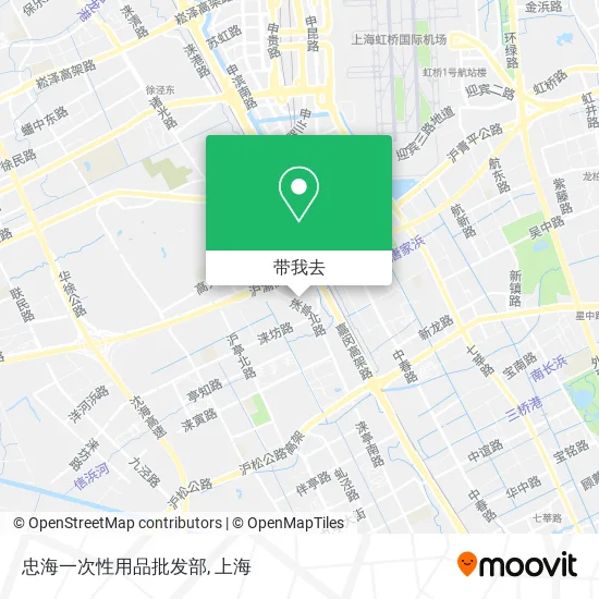 忠海一次性用品批发部地图