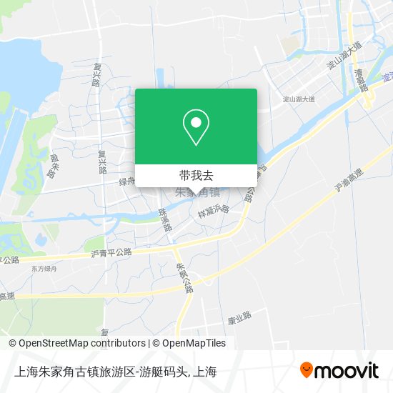 上海朱家角古镇旅游区-游艇码头地图