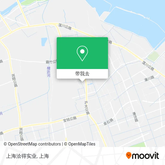 上海洽得实业地图