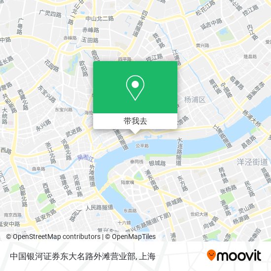 中国银河证券东大名路外滩营业部地图