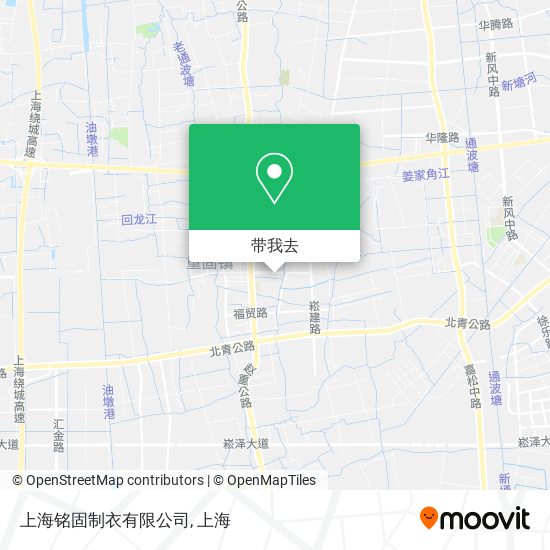 上海铭固制衣有限公司地图