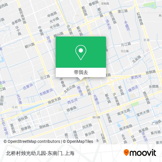 北桥村烛光幼儿园-东南门地图
