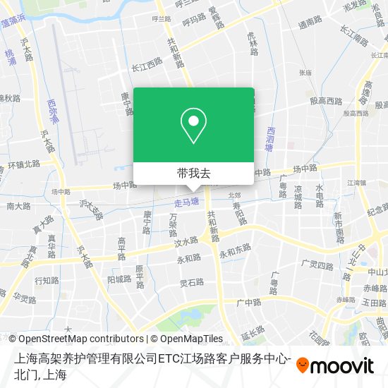 上海高架养护管理有限公司ETC江场路客户服务中心-北门地图