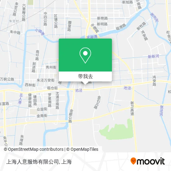 上海人意服饰有限公司地图