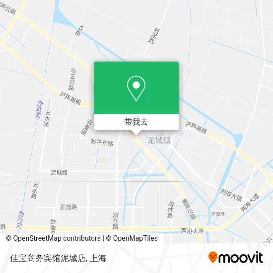 佳宝商务宾馆泥城店地图