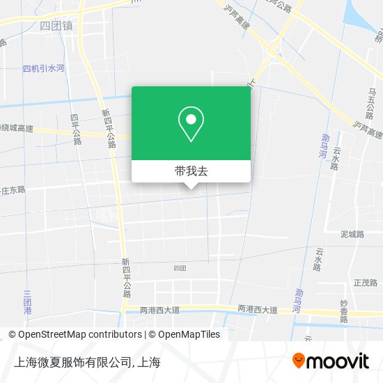 上海微夏服饰有限公司地图