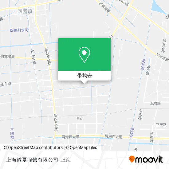 上海微夏服饰有限公司地图