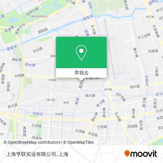 上海亨联实业有限公司地图