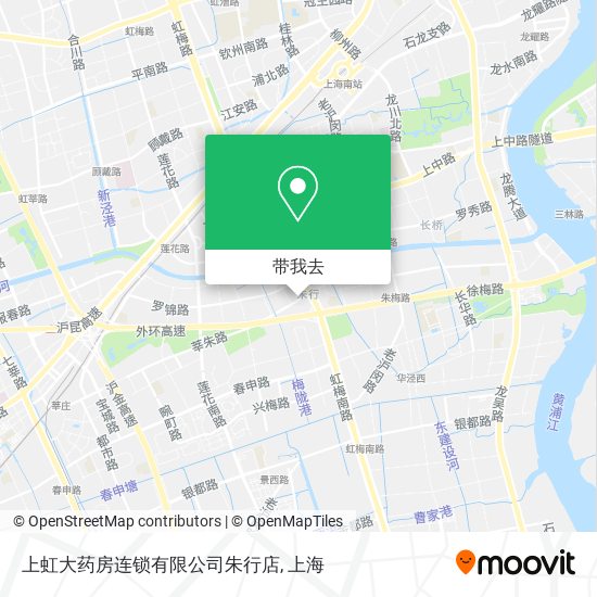 上虹大药房连锁有限公司朱行店地图
