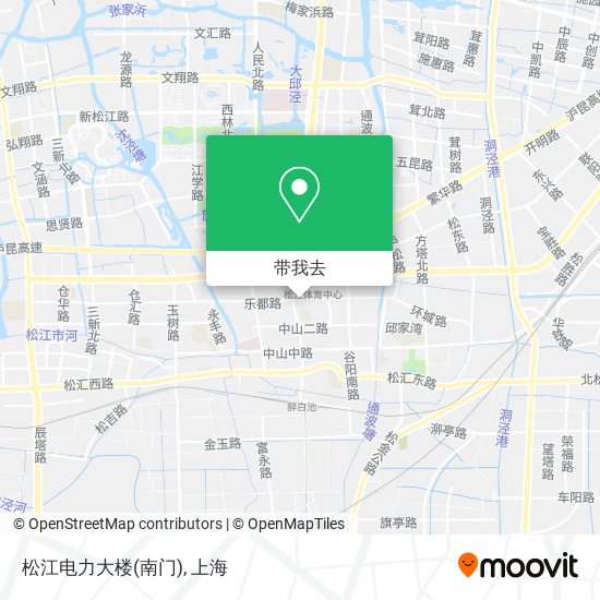 松江电力大楼(南门)地图