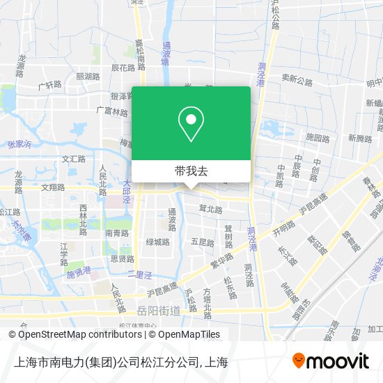 上海市南电力(集团)公司松江分公司地图