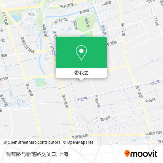葡萄路与新宅路交叉口地图