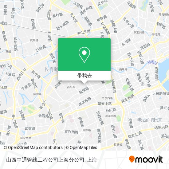 山西中通管线工程公司上海分公司地图