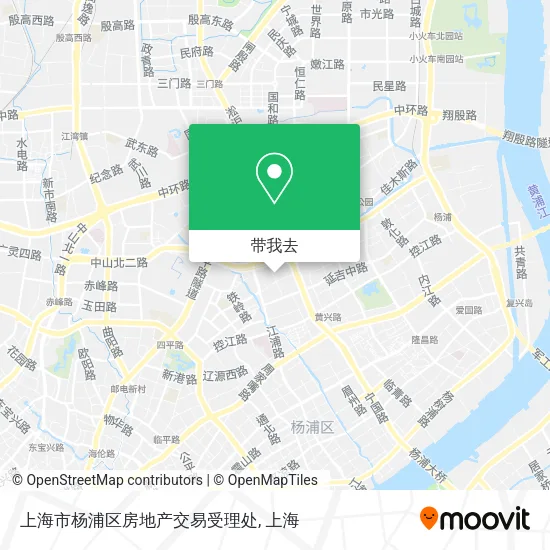上海市杨浦区房地产交易受理处地图