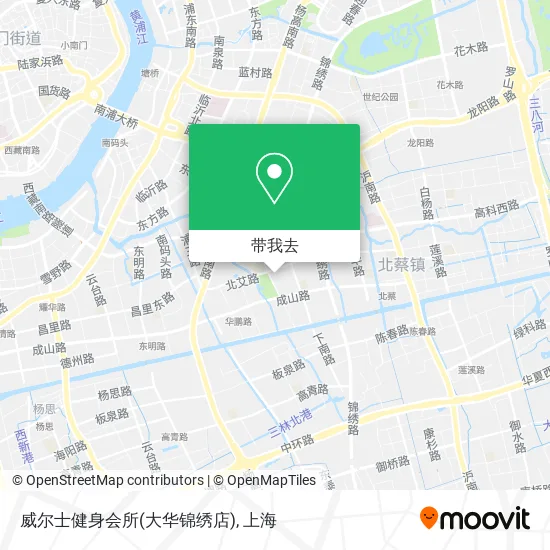 威尔士健身会所(大华锦绣店)地图