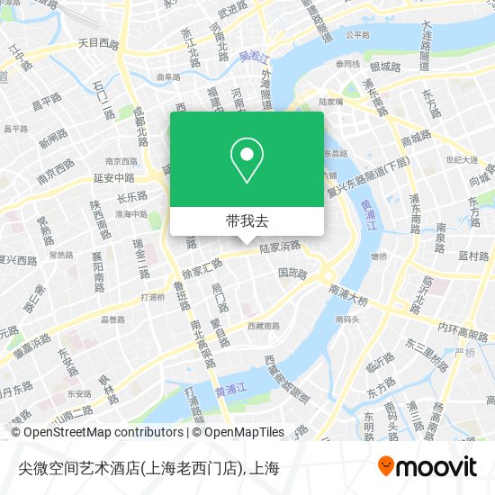 尖微空间艺术酒店(上海老西门店)地图