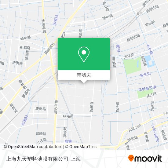 上海九天塑料薄膜有限公司地图