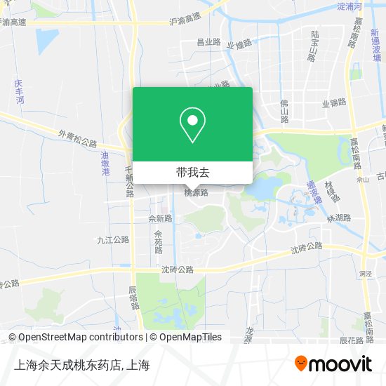 上海余天成桃东药店地图