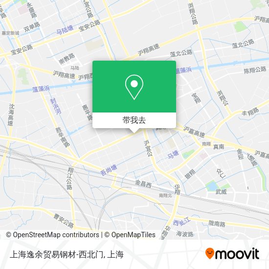 上海逸余贸易钢材-西北门地图
