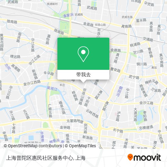 上海普陀区惠民社区服务中心地图