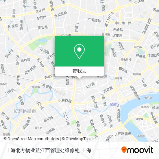 上海北方物业芷江西管理处维修处地图