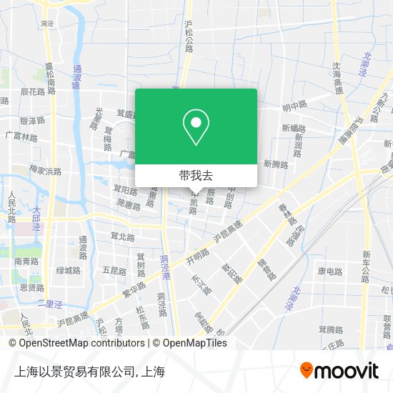 上海以景贸易有限公司地图