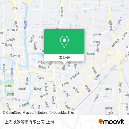 上海以景贸易有限公司地图