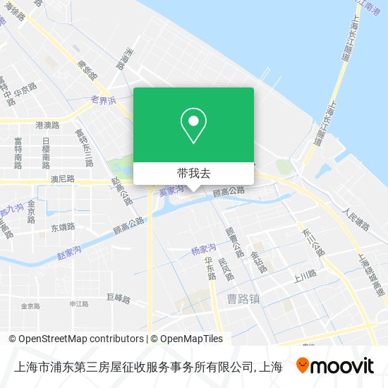 上海市浦东第三房屋征收服务事务所有限公司地图