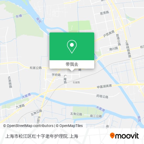 上海市松江区红十字老年护理院地图