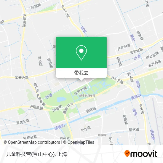 儿童科技营(宝山中心)地图