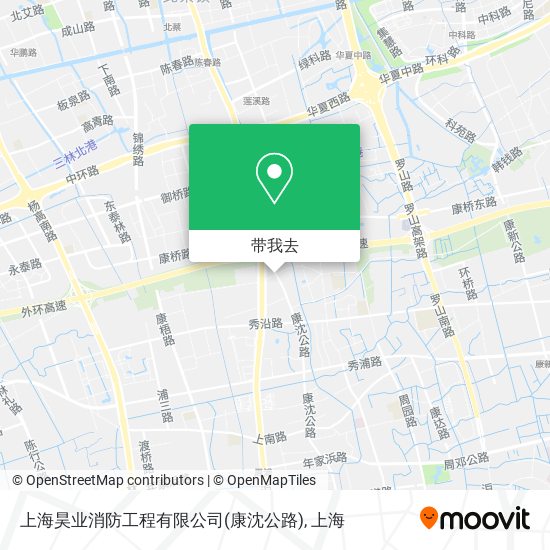 上海昊业消防工程有限公司(康沈公路)地图