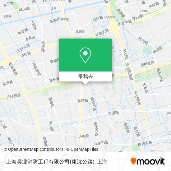 上海昊业消防工程有限公司(康沈公路)地图