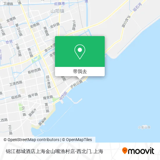 锦江都城酒店上海金山嘴渔村店-西北门地图