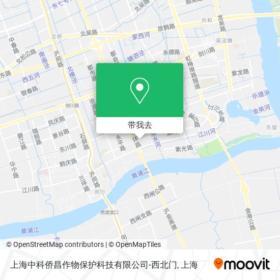 上海中科侨昌作物保护科技有限公司-西北门地图