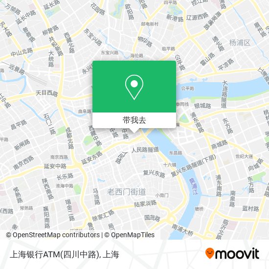 上海银行ATM(四川中路)地图