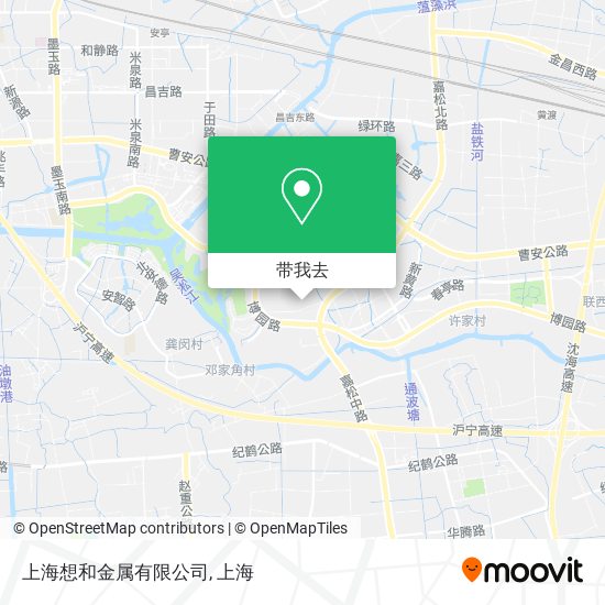上海想和金属有限公司地图