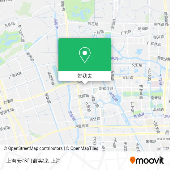 上海安盛门窗实业地图