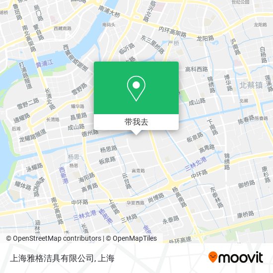 上海雅格洁具有限公司地图