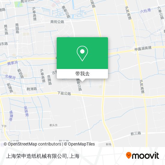 上海荣申造纸机械有限公司地图