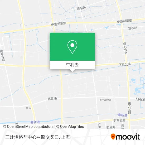 三灶港路与中心村路交叉口地图