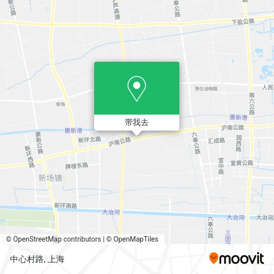中心村路地图