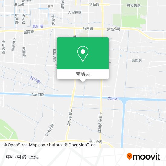 中心村路地图