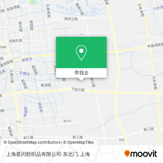 上海星闪纺织品有限公司-东北门地图