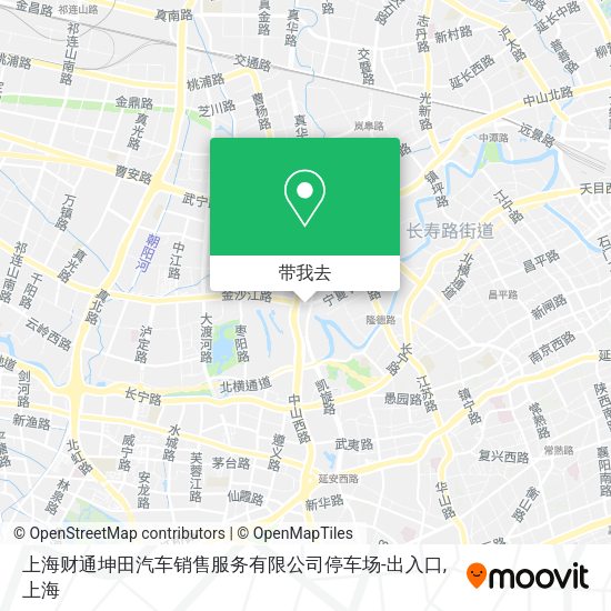 上海财通坤田汽车销售服务有限公司停车场-出入口地图